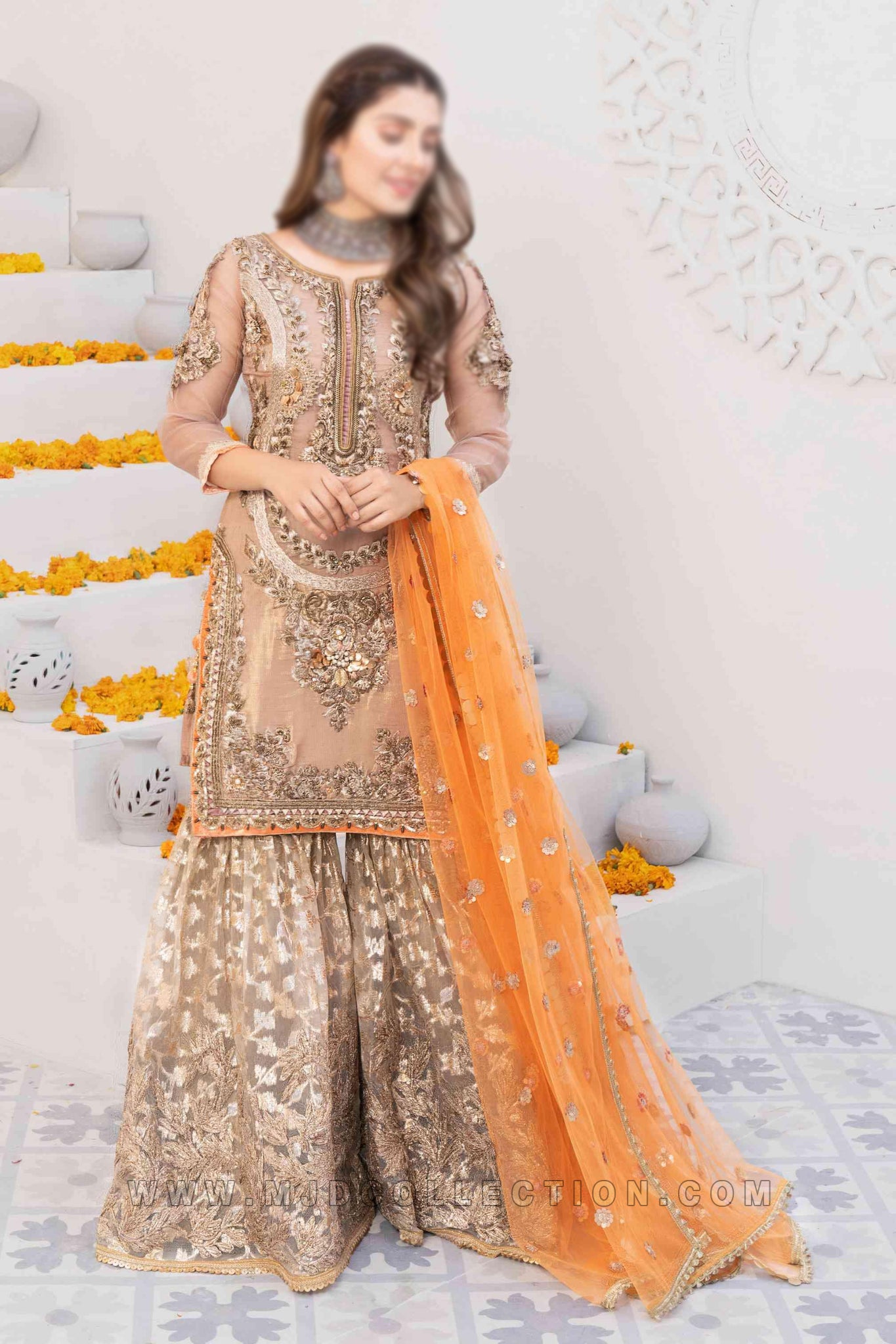 Khuda Baksh Z-225 Bridal Collection By Rashid Sidhu Ayeza Khan