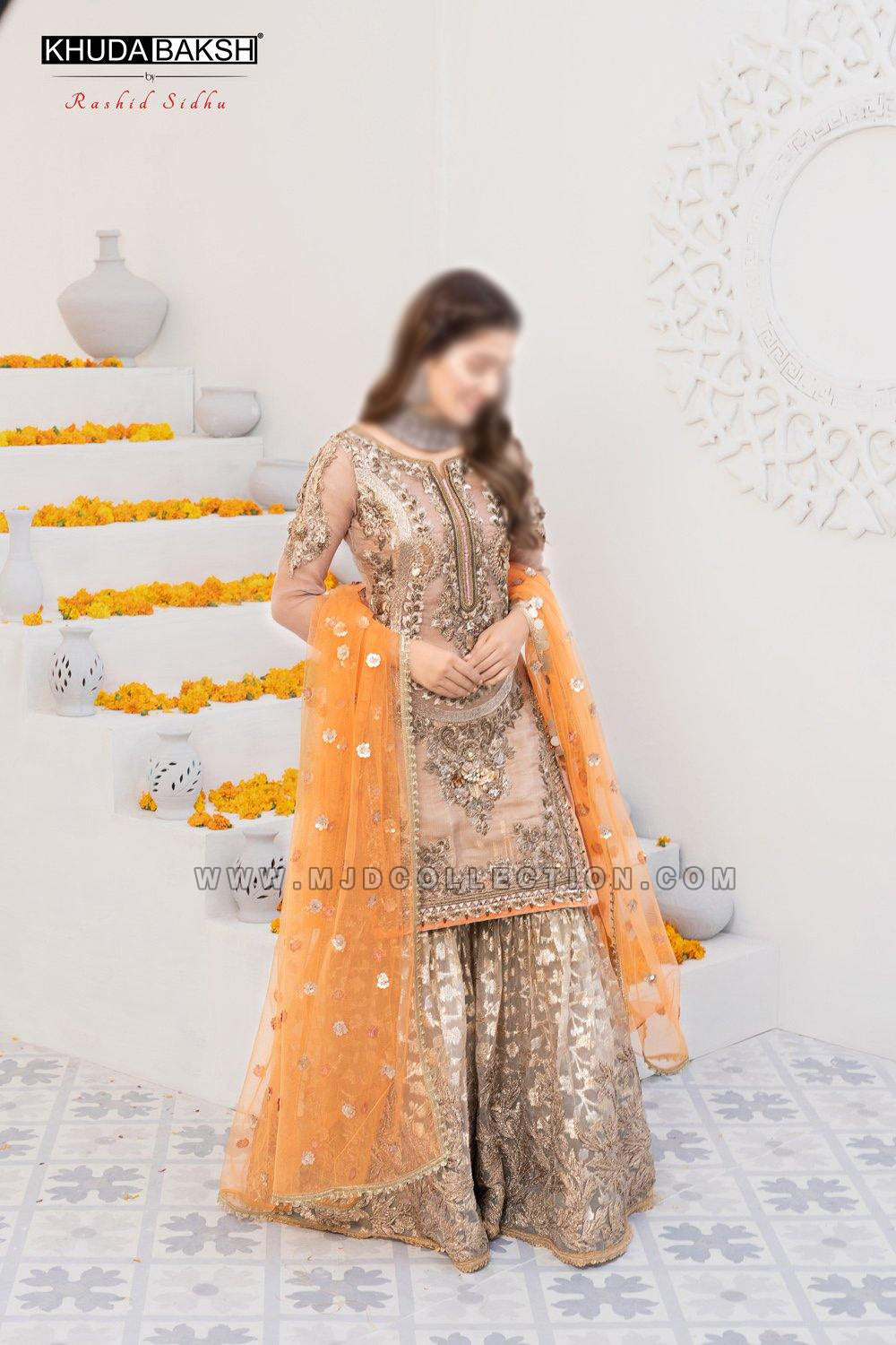 Khuda Baksh Z-225 Bridal Collection By Rashid Sidhu Ayeza Khan