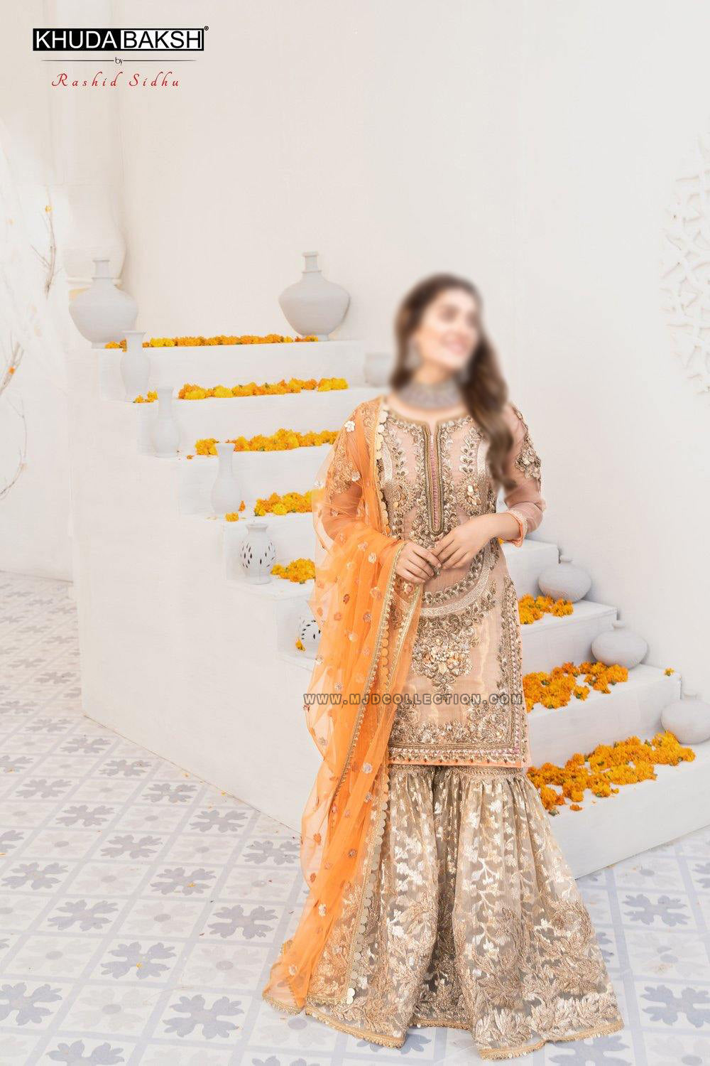 Khuda Baksh Z-225 Bridal Collection By Rashid Sidhu Ayeza Khan