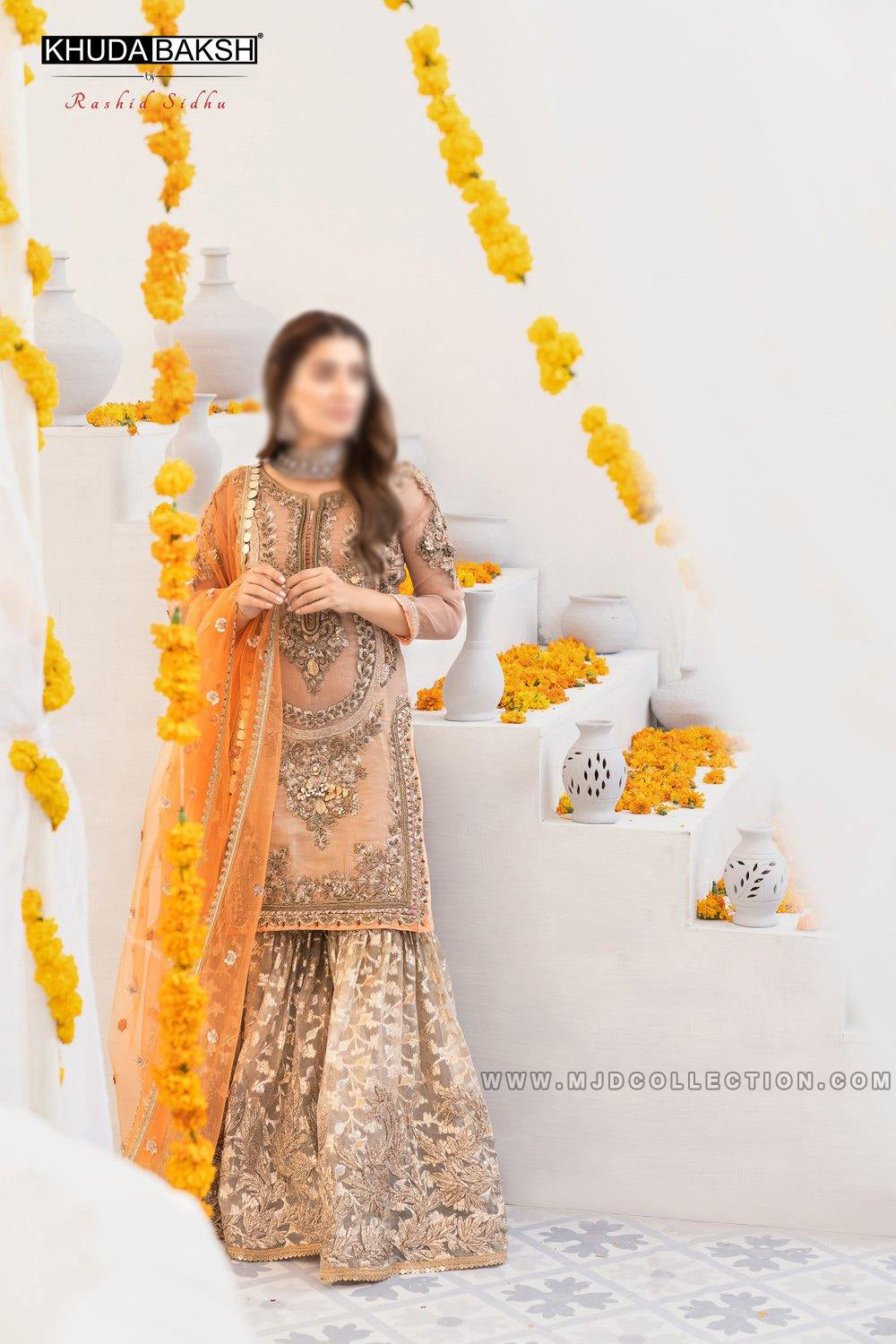 Khuda Baksh Z-225 Bridal Collection By Rashid Sidhu Ayeza Khan
