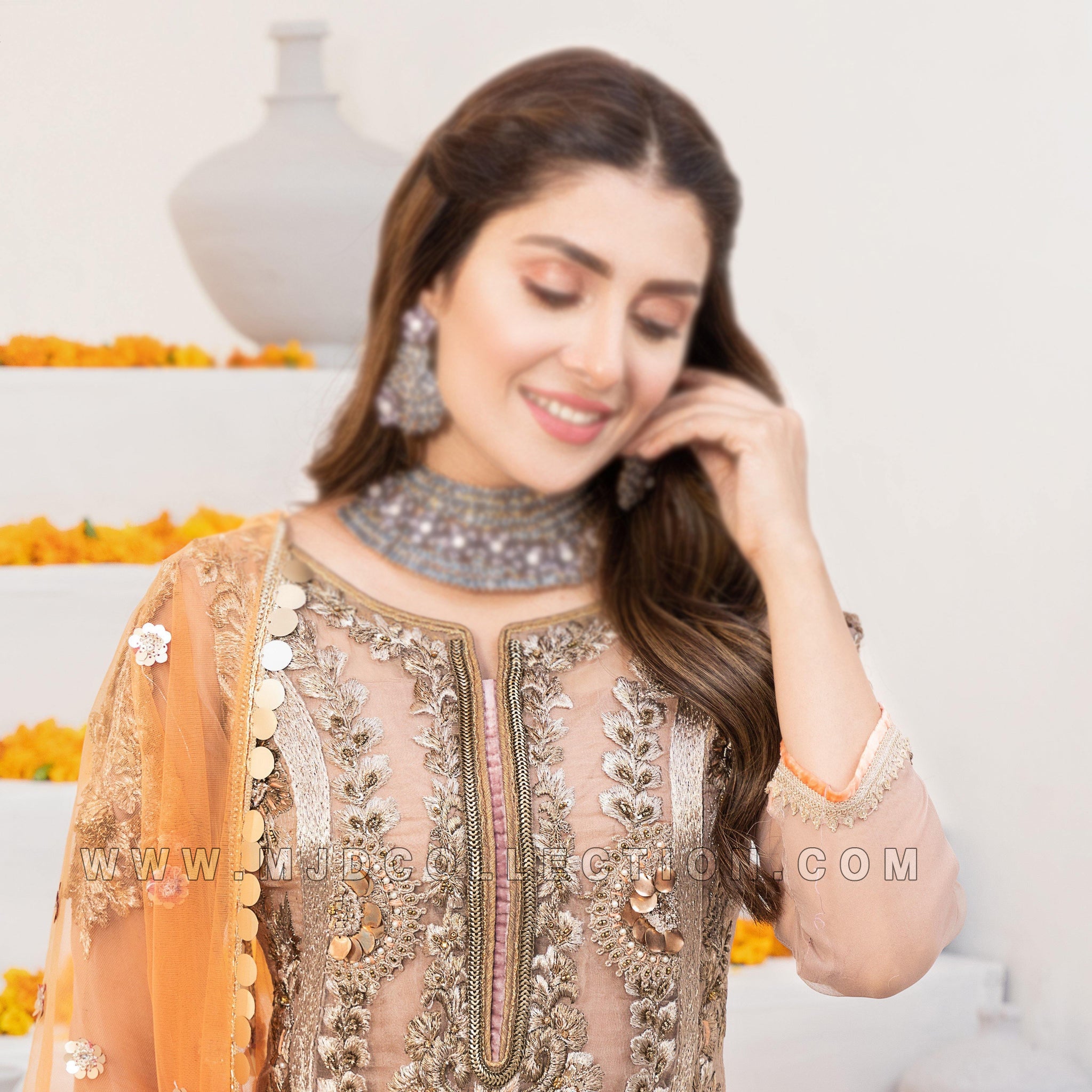 Khuda Baksh Z-225 Bridal Collection By Rashid Sidhu Ayeza Khan