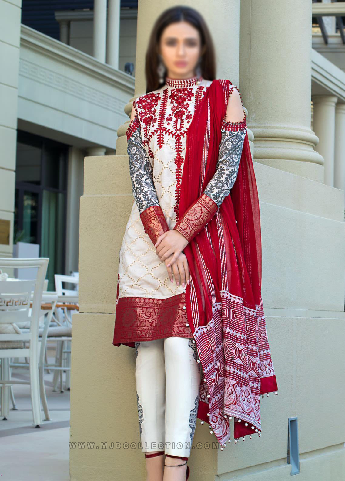 Mahiymaan Antique Glam Spring Summer Luxury Lawn X Sana Javed by ALZOHAIB 09