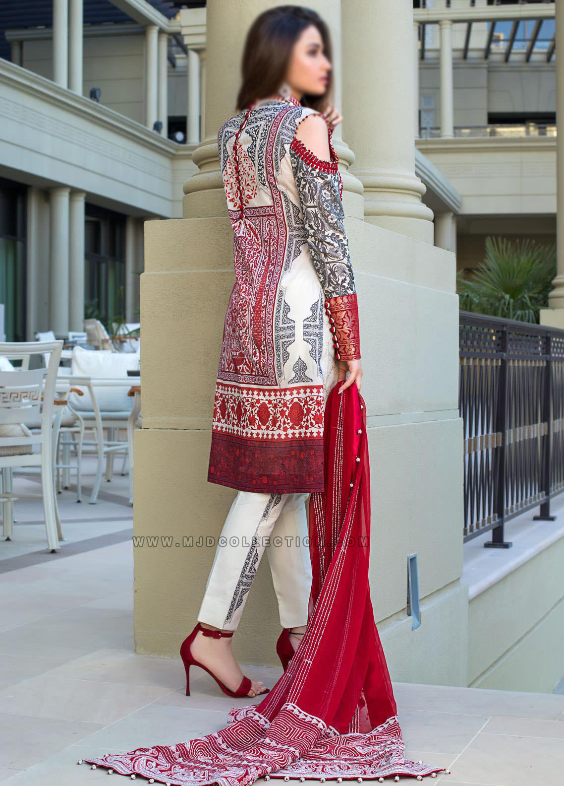Mahiymaan Antique Glam Spring Summer Luxury Lawn X Sana Javed by ALZOHAIB 09