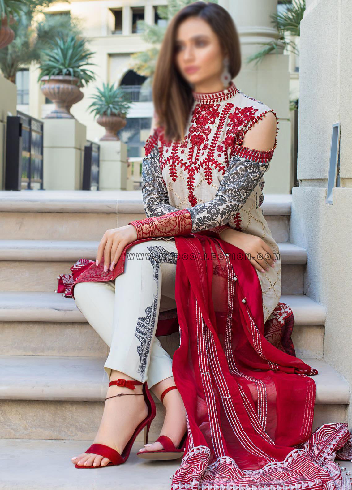 Mahiymaan Antique Glam Spring Summer Luxury Lawn X Sana Javed by ALZOHAIB 09