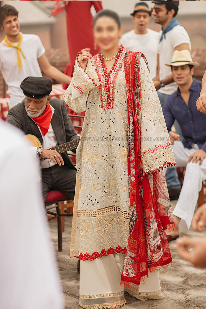 Mushq Alba Luxury Spring Lawn Festival De Verano MSL22-09 By Ayeza Khan