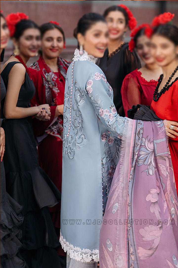 Mushq Carolina Luxury Spring Lawn Festival De Verano MSL22-05 By Ayeza Khan