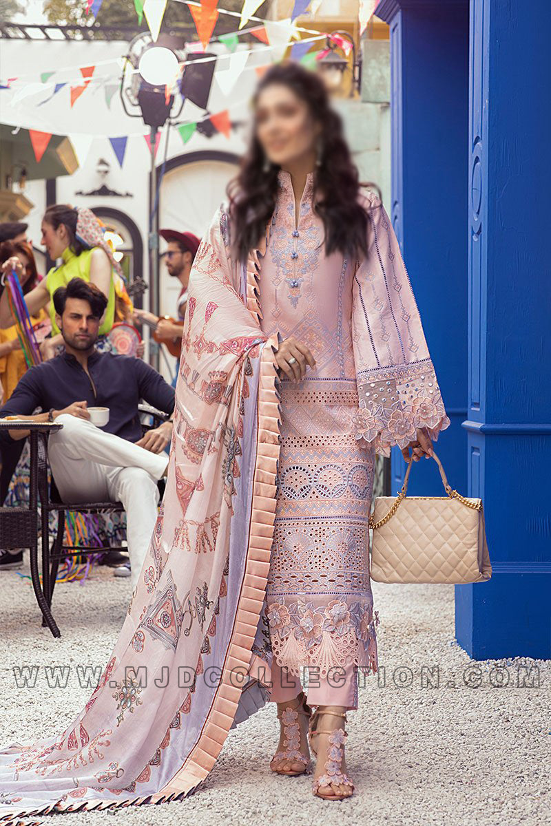 Mushq Chintz Rose Spring  Summer Luxury Lawn MLL-01 By Ayeza Khan