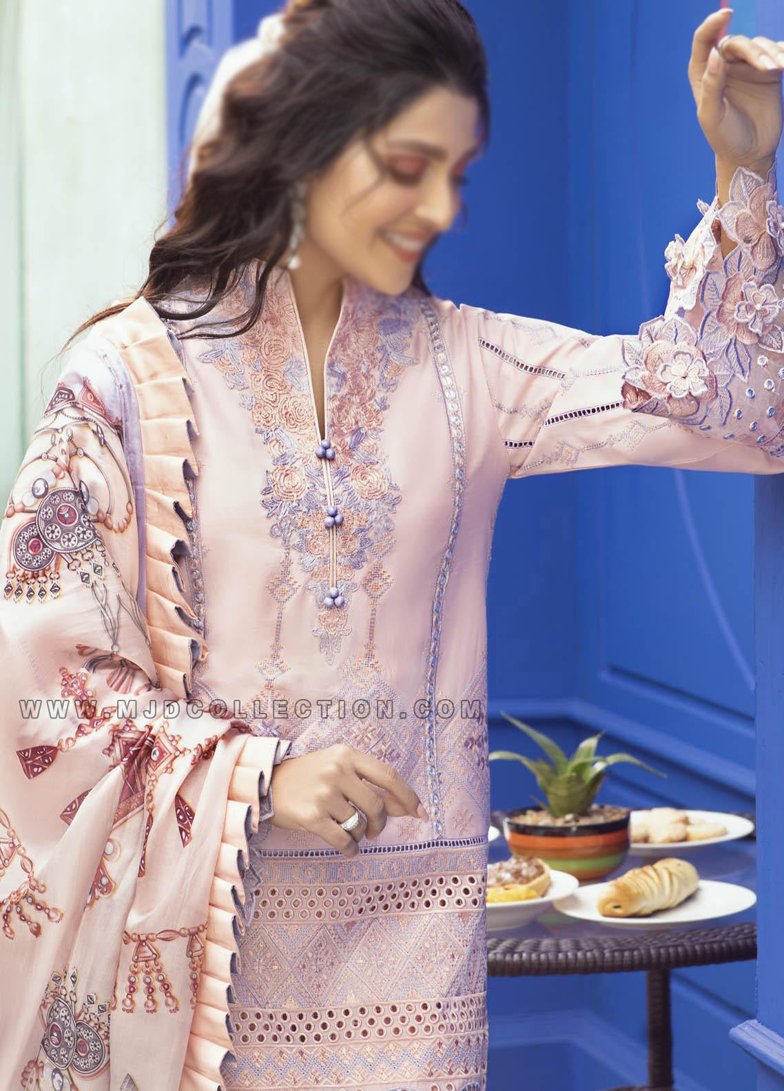 Mushq Chintz Rose Spring  Summer Luxury Lawn MLL-01 By Ayeza Khan