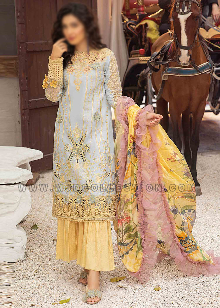 Mushq Limelight Spring  Summer Luxury Lawn MLL-06 By Ayeza Khan
