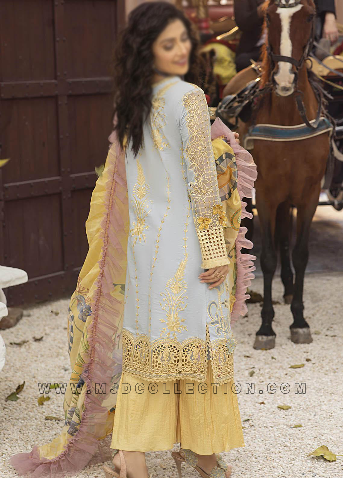Mushq Limelight Spring  Summer Luxury Lawn MLL-06 By Ayeza Khan