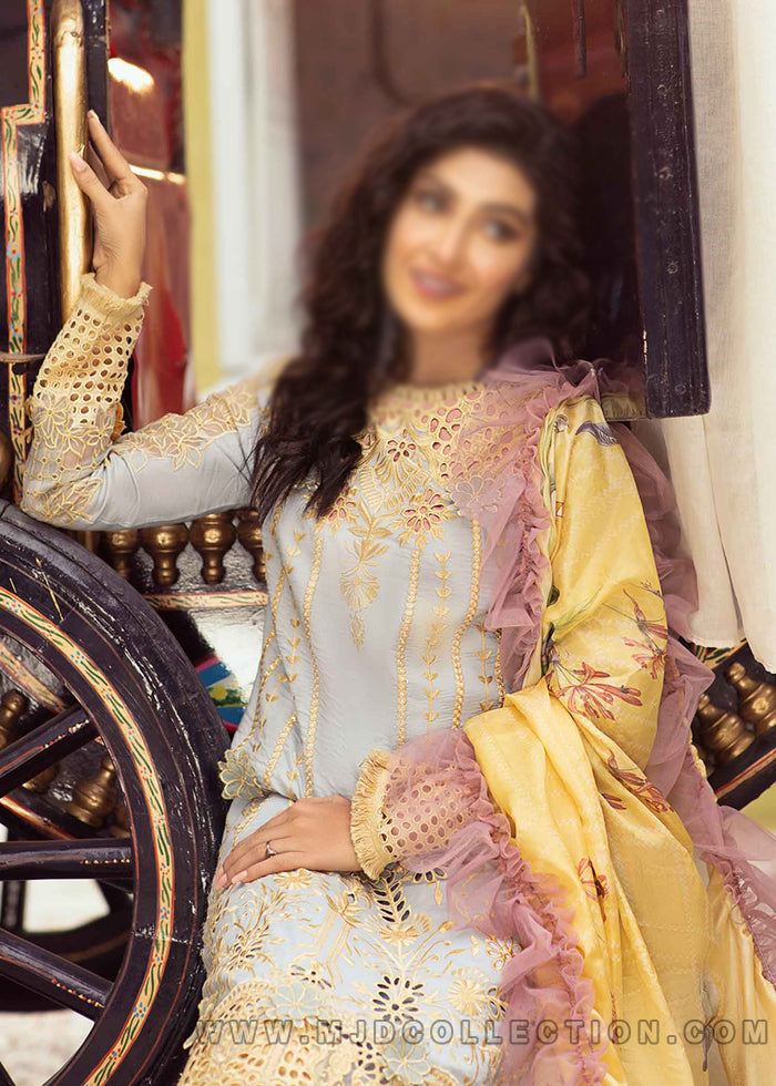 Mushq Limelight Spring  Summer Luxury Lawn MLL-06 By Ayeza Khan