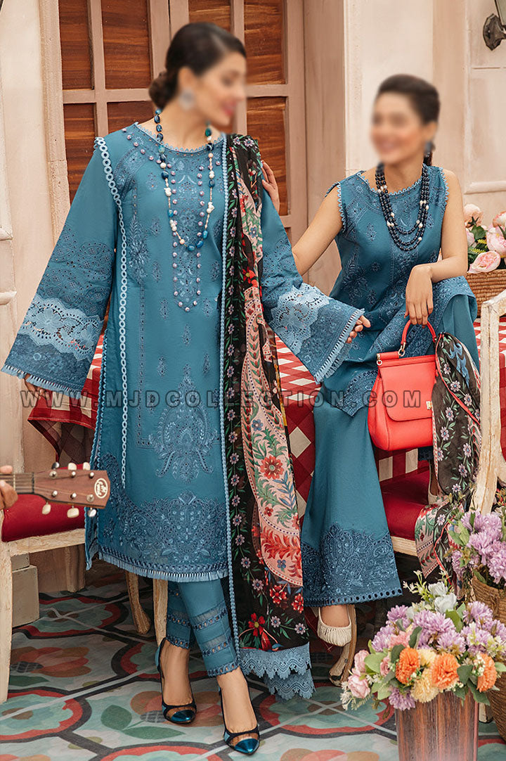 Mushq Mia Luxury Spring Lawn Festival De Verano MSL22-14 By Ayeza Khan