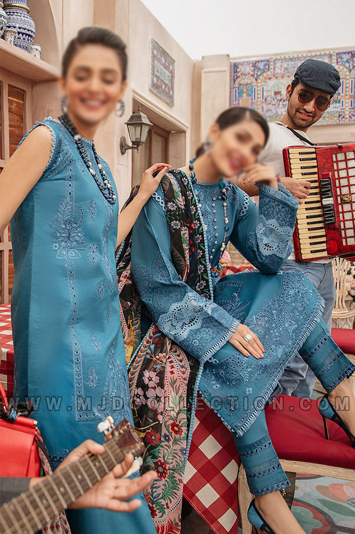 Mushq Mia Luxury Spring Lawn Festival De Verano MSL22-14 By Ayeza Khan