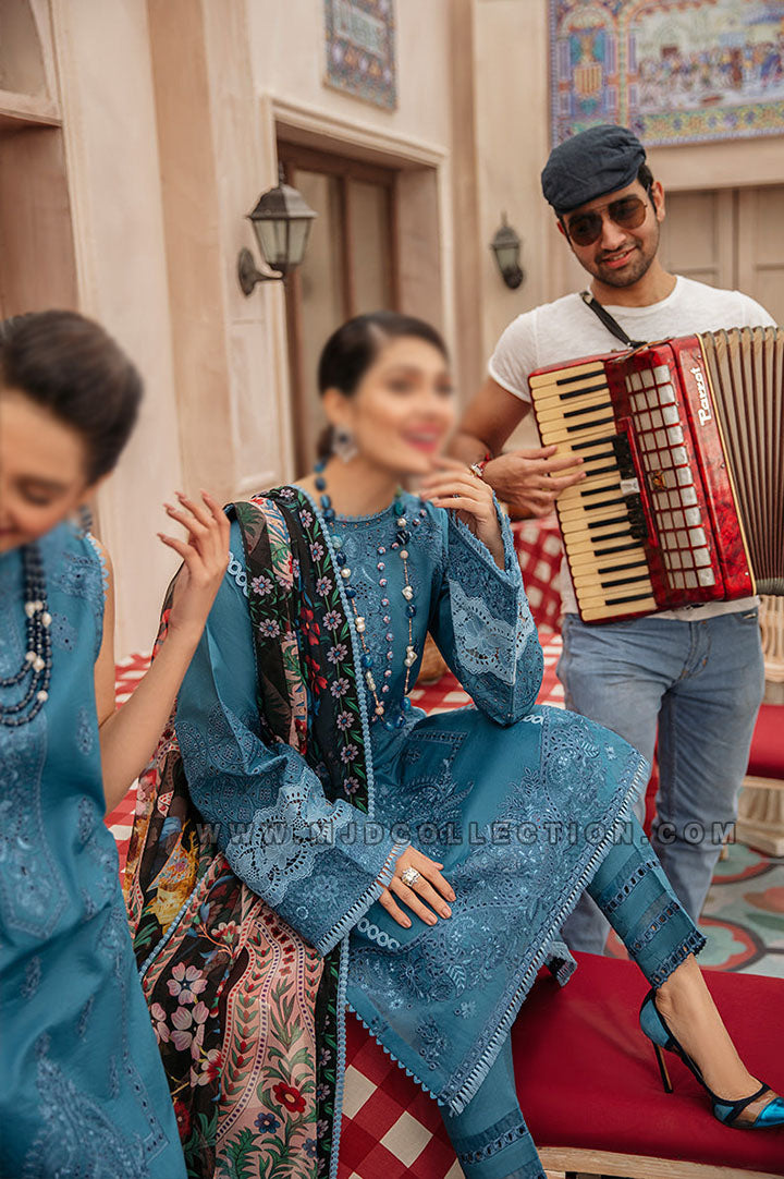 Mushq Mia Luxury Spring Lawn Festival De Verano MSL22-14 By Ayeza Khan