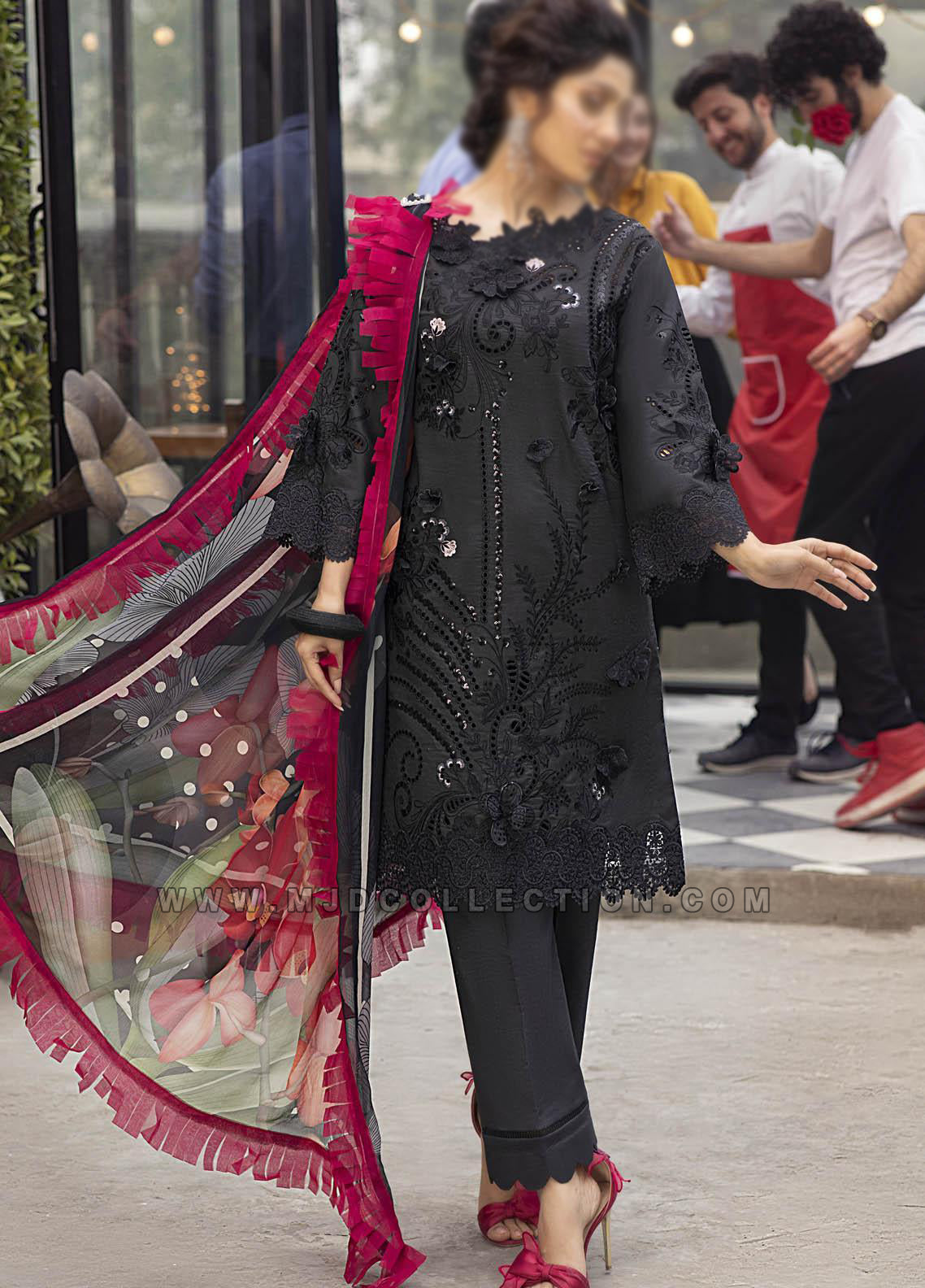 Mushq Moonless Night Spring  Summer Luxury Lawn MLL-14 By Ayeza Khan