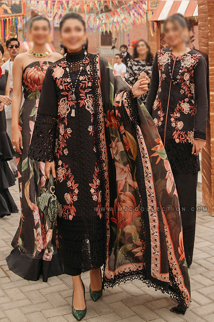 Mushq Rosa Luxury Spring Lawn Festival De Verano MSL22-13 By Ayeza Khan