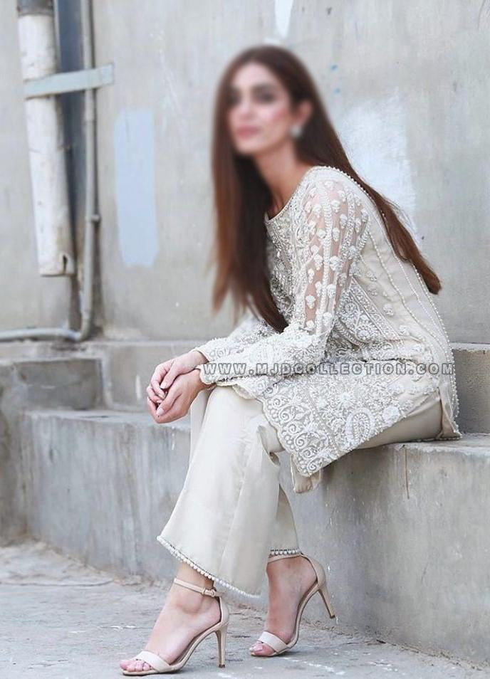Nomi Ansari Ivory Tulle By Maya Ali