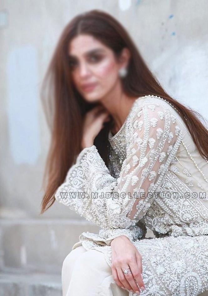 Nomi Ansari Ivory Tulle By Maya Ali