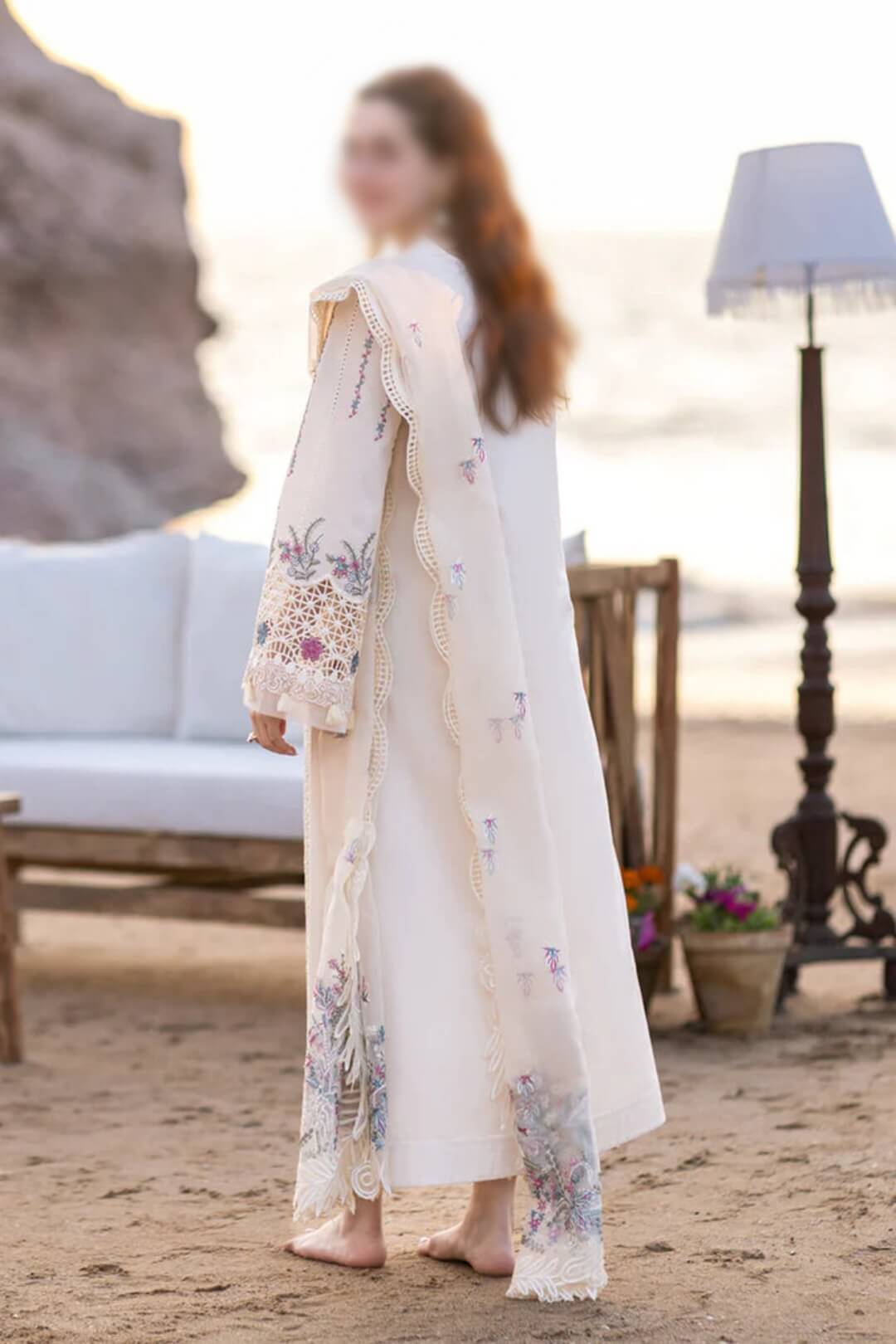 Qalamkar Embroidered Lawn  3 Piece QLM24SK FP-09 Selin