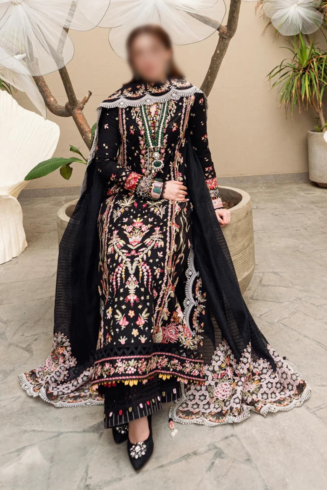 Qalamkar HANNAH Luxury Lawn Embroided 3PC FK-15