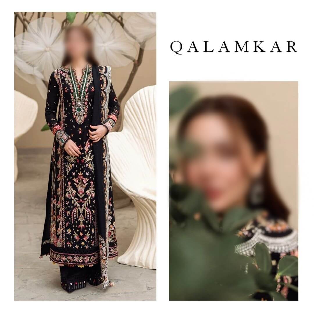 Qalamkar HANNAH Luxury Lawn Embroided 3PC FK-15