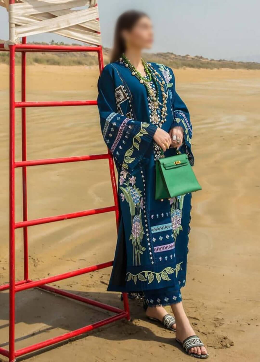 CRIMSON BOHEMIAN SUMMER - 3 PC LAWN DRESS - 10148