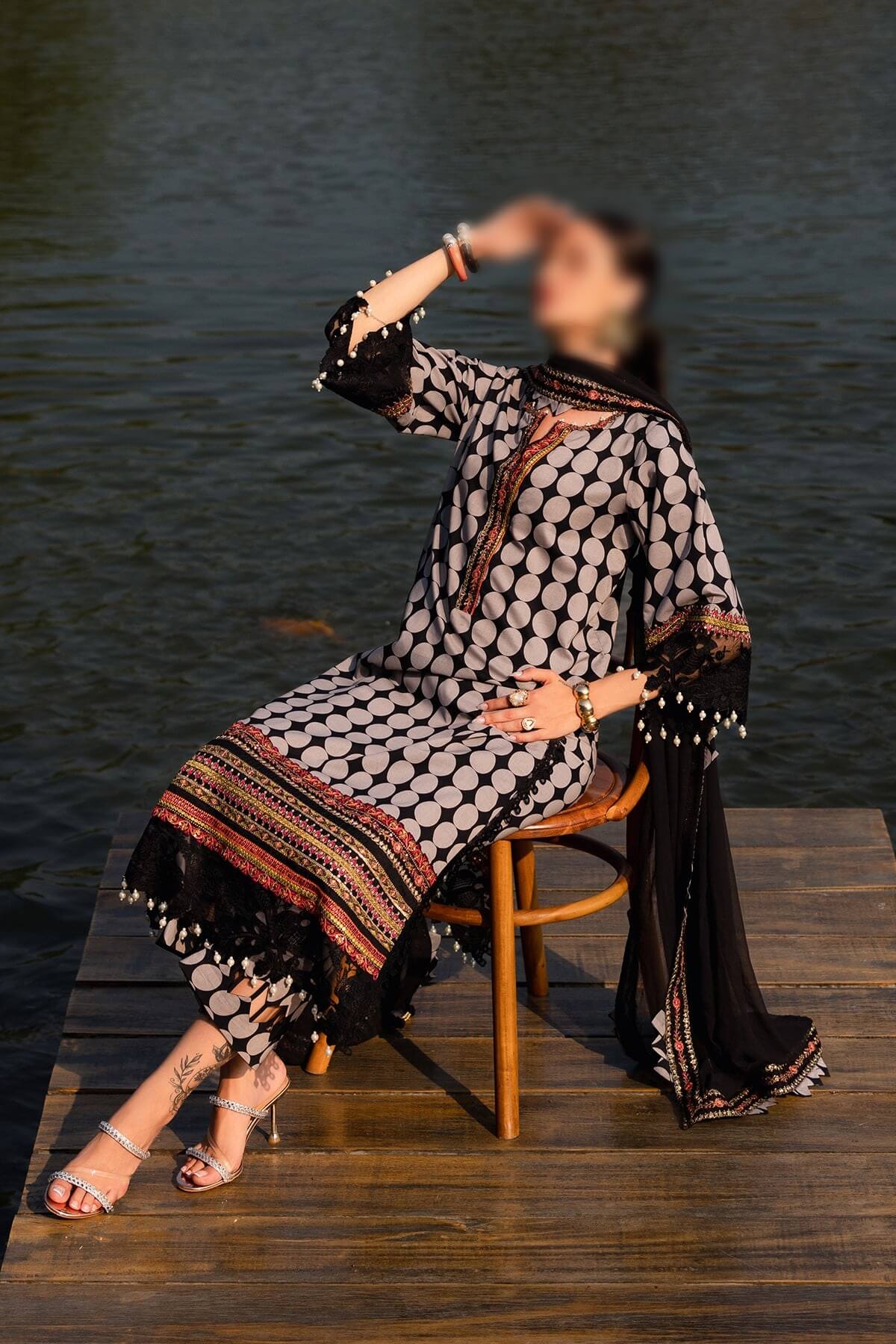 Charizma Qara Festive Edit Lawn – CQ5-01