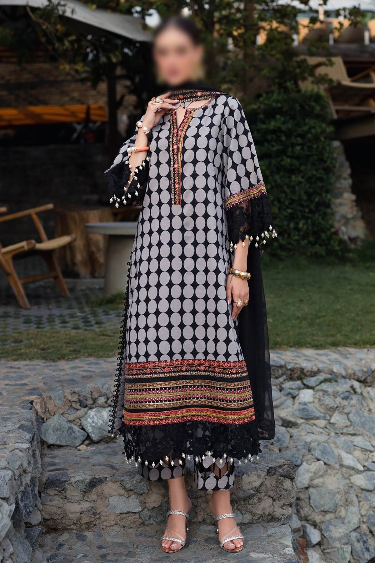 Charizma Qara Festive Edit Lawn – CQ5-01