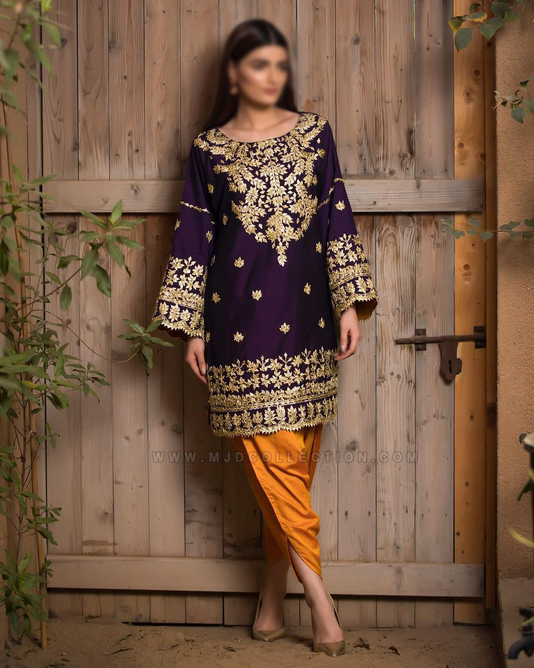Sanober Azfar Purple Kurta formal D-66