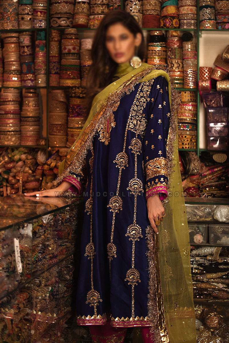 The Pink Tree Company Blue Envy Formal Collection Glittering Gizri D-TPTC0209 Fatima Hasan By Bisma Khan