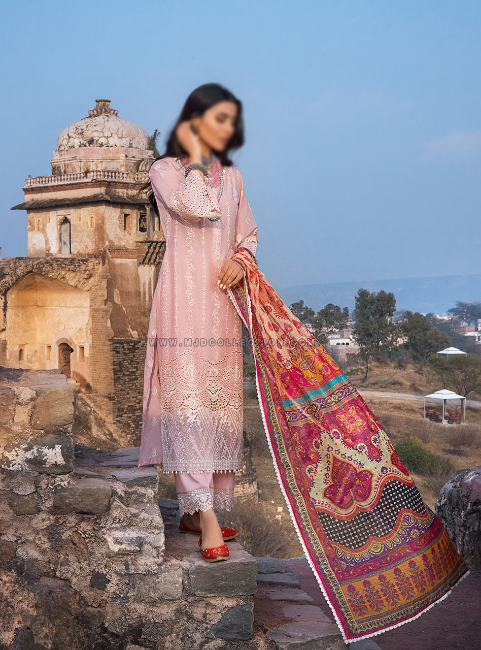 Zainab Chottani Gulnoor Chikankari Lawn Collection D-5B