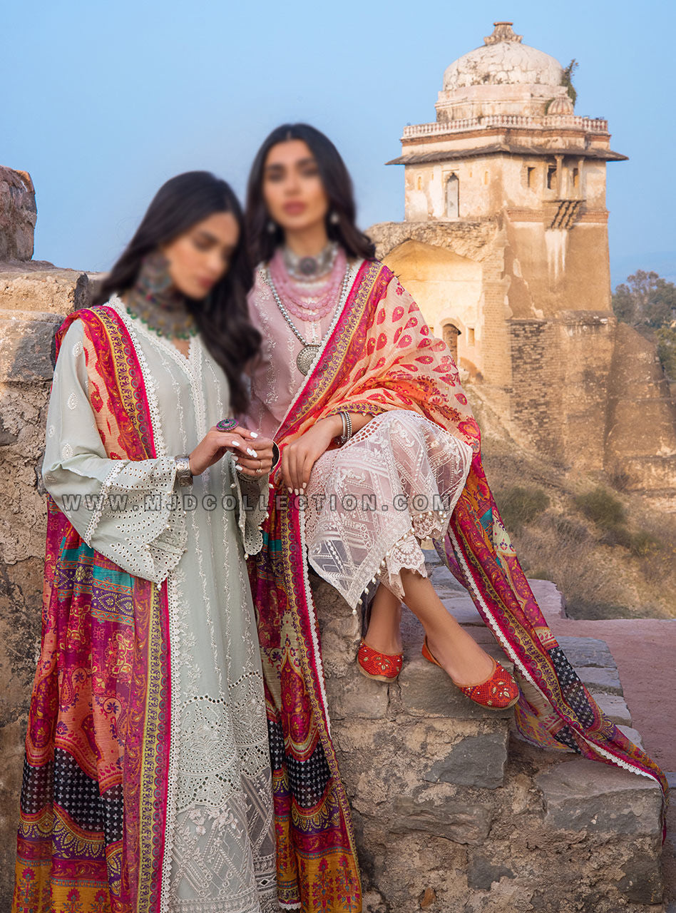 Zainab Chottani Gulnoor Chikankari Lawn Collection D-5B