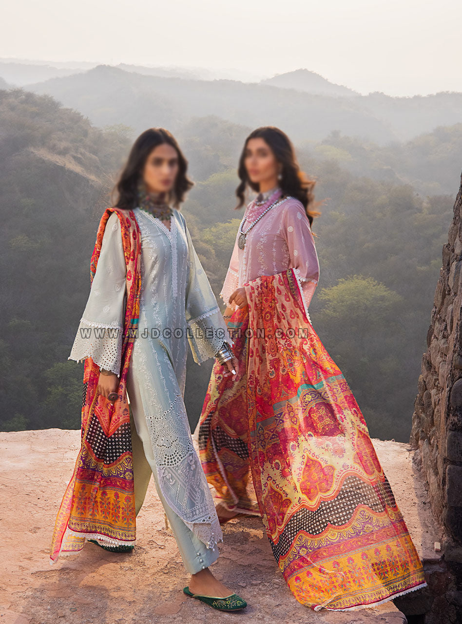 Zainab Chottani Gulnoor Chikankari Lawn Collection D-5B